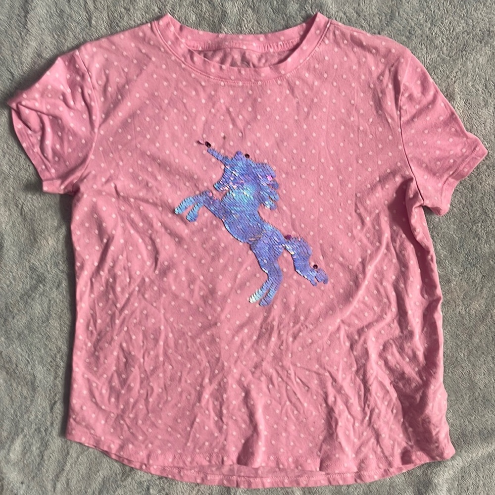Pink unicorn shirt